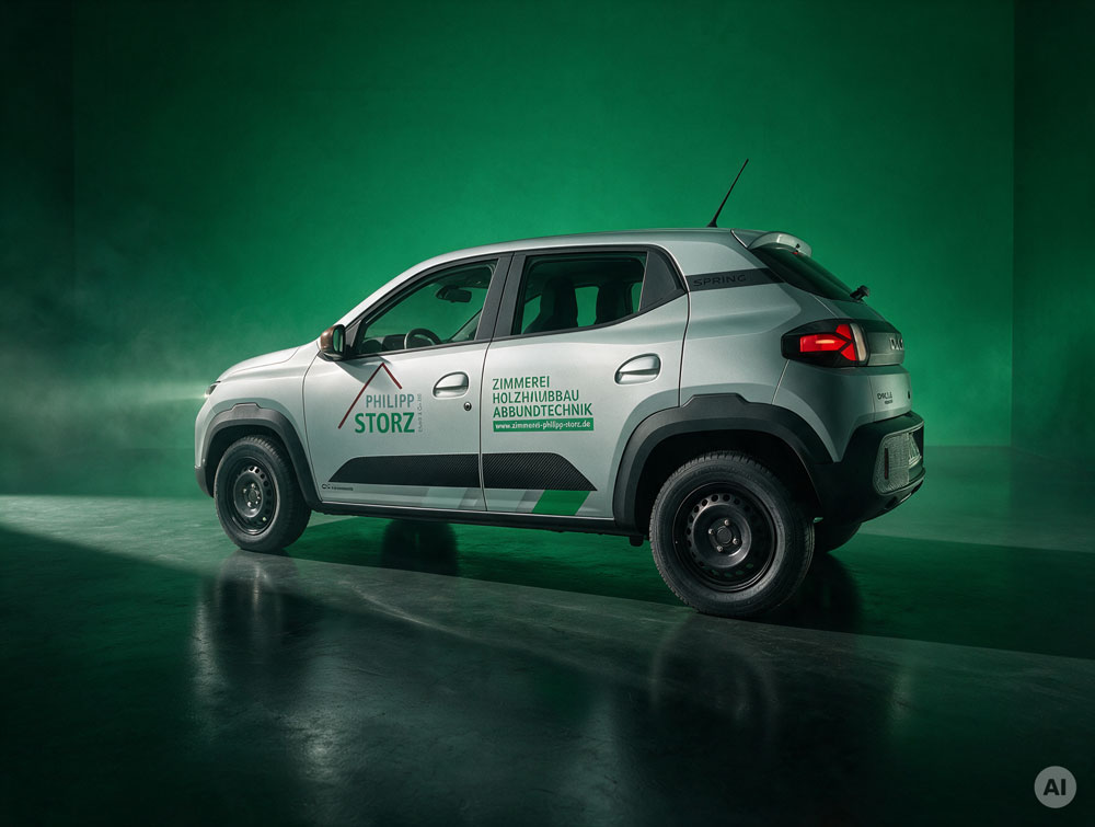 Werbnetechnik Beschriftung Philipp Dacia